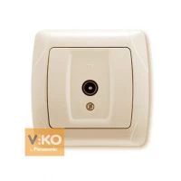 Розетка TV проходная крем ViKO Carmen