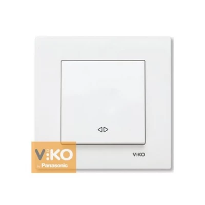 Выключатель 1-кл. реверсивный белый ViKO Karre