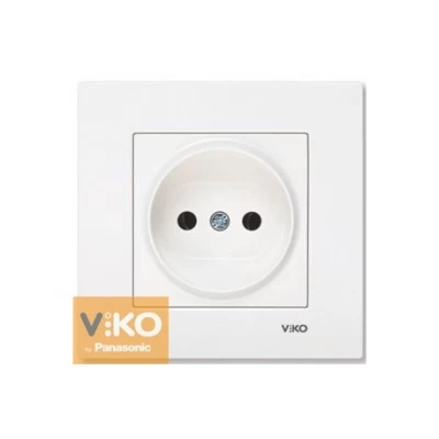 Розетка без заземления белая ViKO Karre