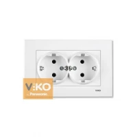 Розетка 2-ая с заземлением ViKO Karre