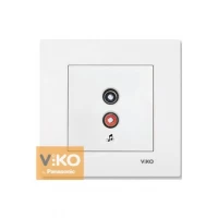 Аудиорозетка белая ViKO Karre