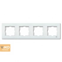 Рамка 4-я горизонтальная белая ViKO Karre