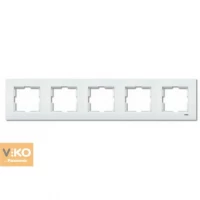 Рамка 5-я горизонтальная белая ViKO Karre