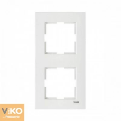 Рамка 2-я вертикальная белая ViKO Karre Рамка 2-я вертикальная белая ViKO Karre