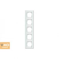 Рамка 5-я вертикальная белая ViKO Karre