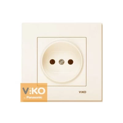 Розетка без заземления крем ViKO Karre