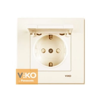 Розетка с крышкой ViKO Karre