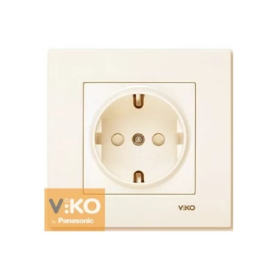 Розетка с шторками с заземлением ViKO Karre
