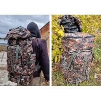 Рюкзак Х012 на 75л. Плотная ткань 600D на подкладке