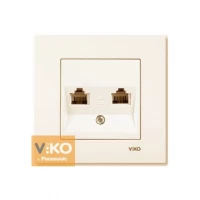 Розетка TF 2-ая крем ViKO Karre