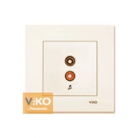 Аудиорозетка крем ViKO Karre