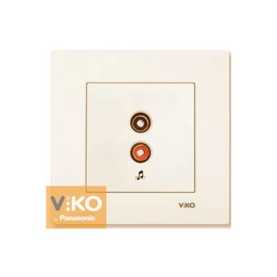 Аудиорозетка крем ViKO Karre