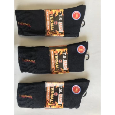 Носки TERMAL носок ликра хлопок махра мужская 41-45 термальный. Цвет : темно синий. Производство Турция