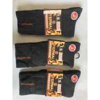 Носки TERMAL носок ликра хлопок махра мужская 41-45 термальный. Цвет : темно серый. Производство Турция