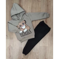 Костюм 3-х нитка пенье на флисе Ткань Турция Разм 28-34