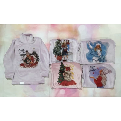 Детская водолазка Девочка/Мальчик (велюр начес) 1586 Размеры 32-38