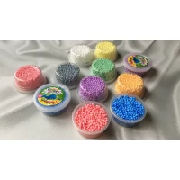 Зернистый пластилин в баночке