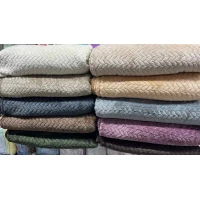 Плед Микрофибра полированная плотная Ёлочка 210/230 см