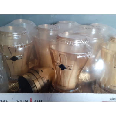 Лампадка стеклянная на 36 часов "КАПЛЫЧКА КРАСНАЯ"