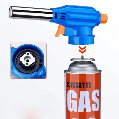 Портативная газовая горелка SF-129/SF-158 на баллончик с пьезоподжигом