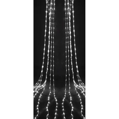 Гирлянда-водопад (Curtain-Lights) Itrains-480-W внутренняя, пров.:прозрачный, 3*3м (Белый)