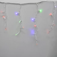 Гирлянда-бахрома (Icecle-Lights) 120 Short curtain-M-1 наружная, пров.:белый, 5м (Разноцветная)