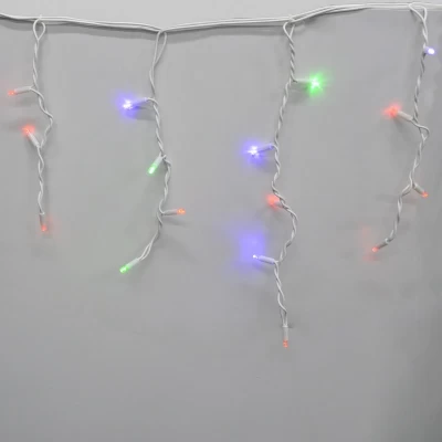 Гирлянда-бахрома (Icecle-Lights) 120 Short curtain-M-1 наружная, пров.:белый, 5м (Разноцветная)