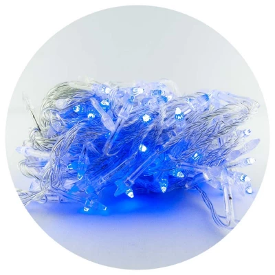 Гирлянда-сетка (Net-Lights) внутренняя 120P NET B синий (пров.:прозрачный; 1.3м)