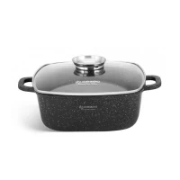 Казан EDENBERG EB-8112 (3,7 л, 26см, квадратный, гранитный)