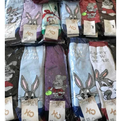 Носки СК ликра махра женская 36-40 Новый год!!! Цвет : ассорти