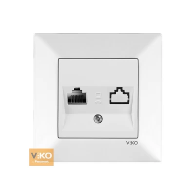 Розетка TF телефонная белая Meridian