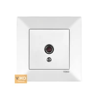 Розетка TV телевизионная концевая белая Meridian 