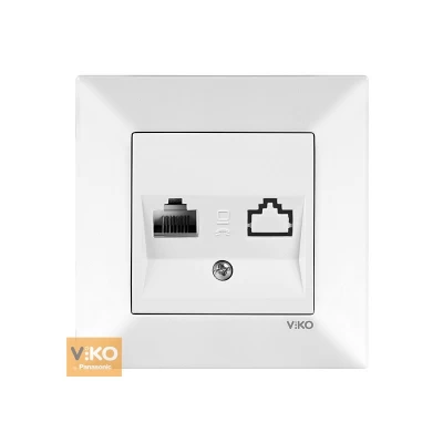 Розетка компьютерная белая Meridian