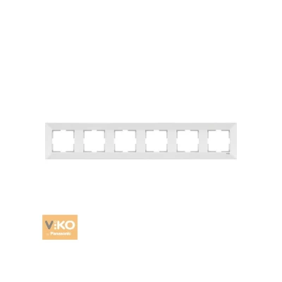 Рамка 6-я горизонтальная белый Meridian