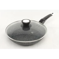 Сковорода 24 См с Крышкою, Гранитное Покрытие A-PLUS 1481	