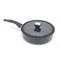 Сковорода 24 См с гранитным покрытием глубокая A-PLUS 1506