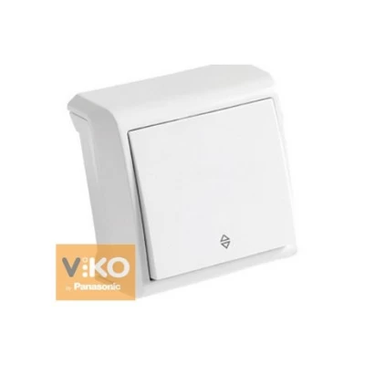 Выключатель 1-кл. белый проходной ViKO Vera