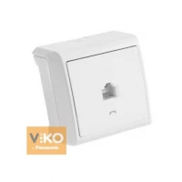 Розетка компьютерная RJ-45 белая ViKO Vera 