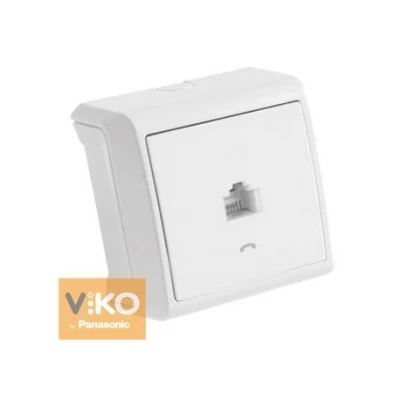 Розетка компьютерная RJ-45 белая ViKO Vera