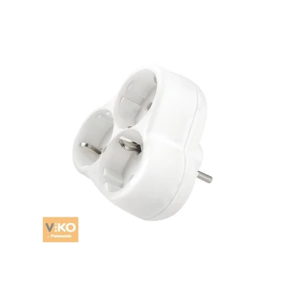 Тройник с заземлением Viko