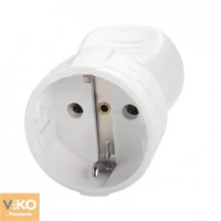 Штепсельная розетка с заземлением Viko 