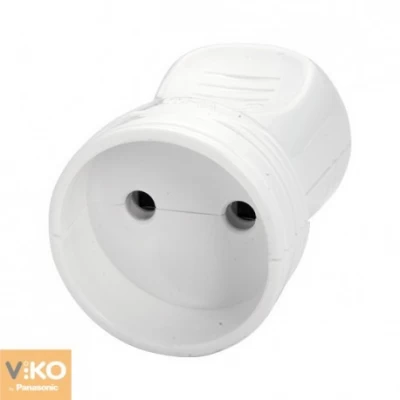 Штепсельная розетка без заземления Viko