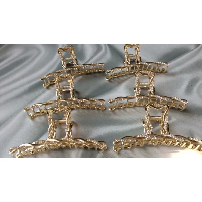 Краб металл, золото страза, 10,5 см Краб металл, золото страза, 10,5 см