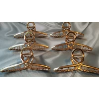 Краб металл, золото, 11 см