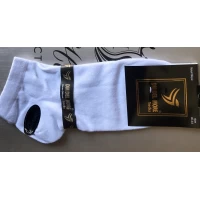 Носки DM DEL MORE полусредние бесшовные хлопковые 41-44 в белом цвете. Производство Турция	