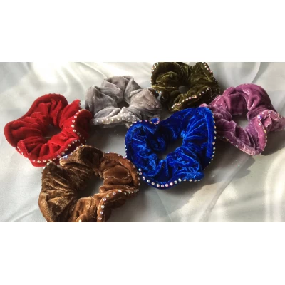 Резинка бархат, стразы