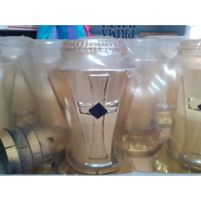 Лампадка стеклянная на 36 часов "КАПЛЫЧКА БЕЛАЯ"