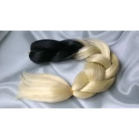 Канекалон омбре, чёрный с русым