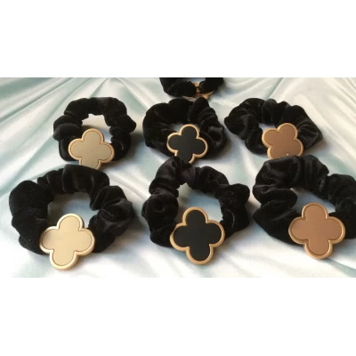 Резинка велюр, бренд, диам 8 см