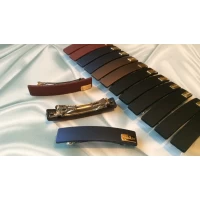 Заколка автомат, каучук, 8 см, широкий